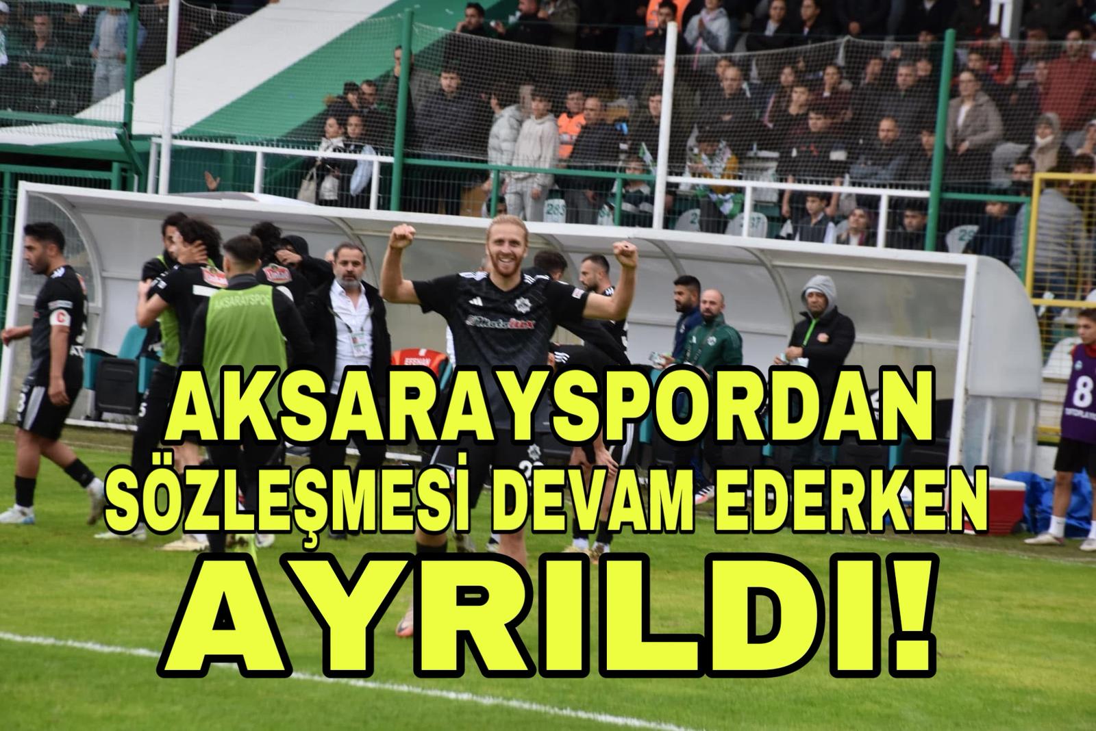 Sözleşmesi sürmesine rağmen ayrılan Alim Harlak, Aksarayspor formasındaki anılarına duygusal