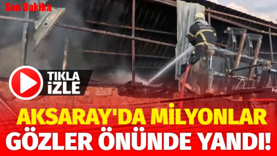 Hürriyet Caddesi’ndeki yapı malzemeleri deposunda çıkan yangında ölen ya da