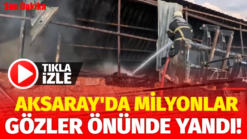 Hürriyet Caddesi’ndeki yapı malzemeleri deposunda çıkan yangında ölen ya da