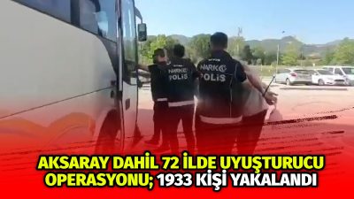 İçişleri Bakanı Ali Yerlikaya, son 2 haftada 72 ildeki uyuşturucu
