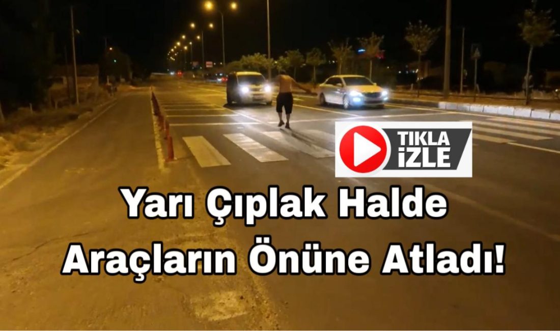 Aksaray’da alkollü bir şahıs E-90 Karayolu’na çıkıp araçların önüne atladı,