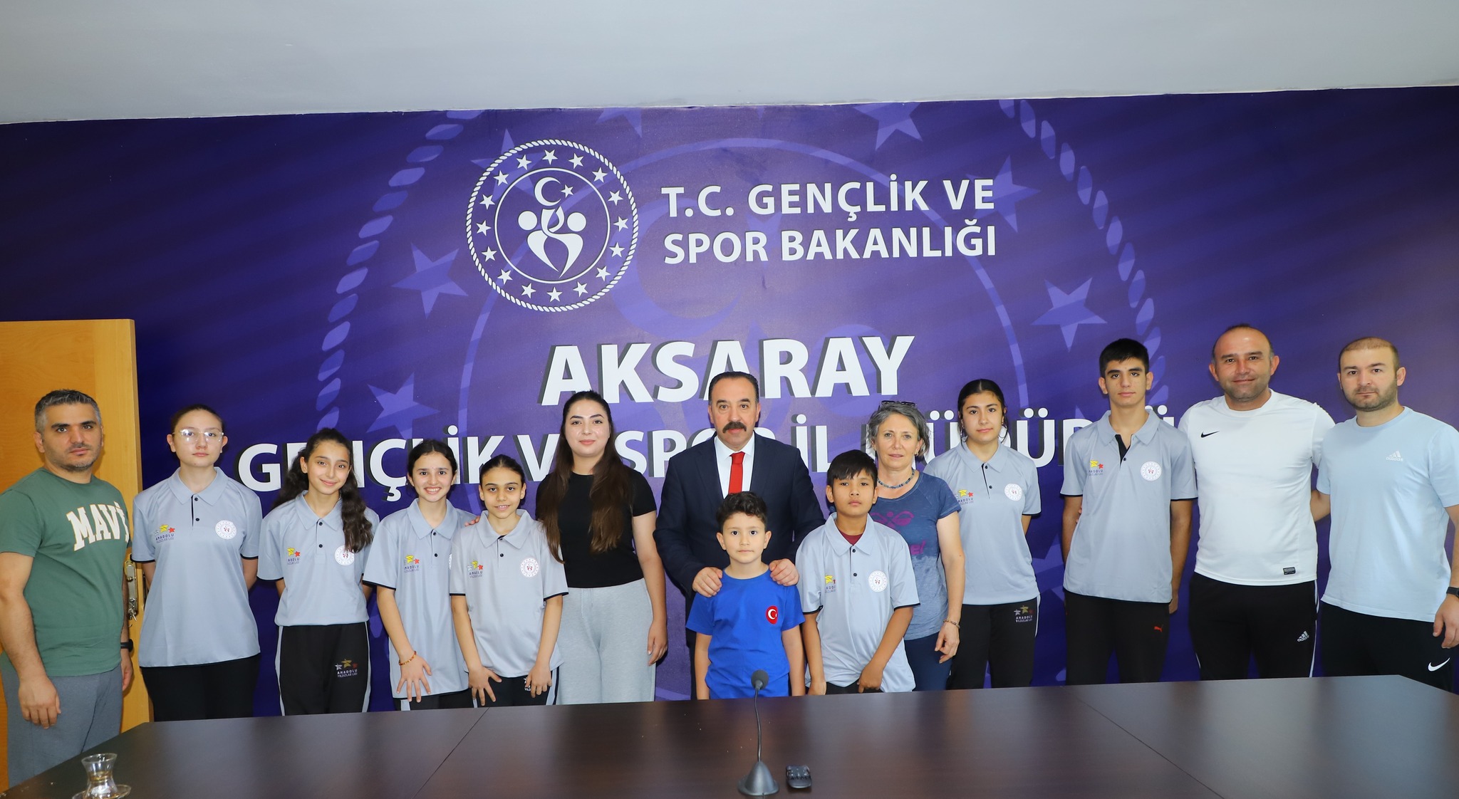 Aksaraylı sporculara ANALİG öncesi moral verildi