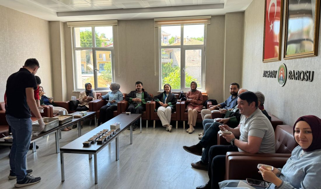 Aksaray Barosu’nun Ortaköy’de düzenlediği geleneksel Aşure Etkinliği, adliye camiasını bir