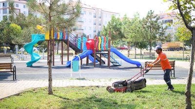 Aksaray Belediyesi tarafından şehir genelinde devam eden çalışmalar kapsamında çocukların