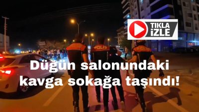Aksaray’daki bir düğün salonunda gençler arasında çıkan kavga polisin hızlı