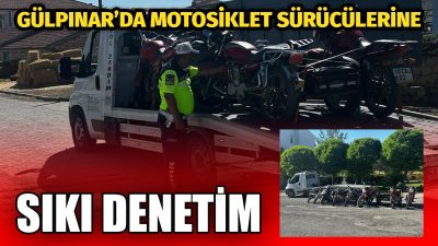 Aksaray’ın Gülağaç ilçesine bağlı Gülpınar beldesinde jandarma trafik ekipleri, motosiklet