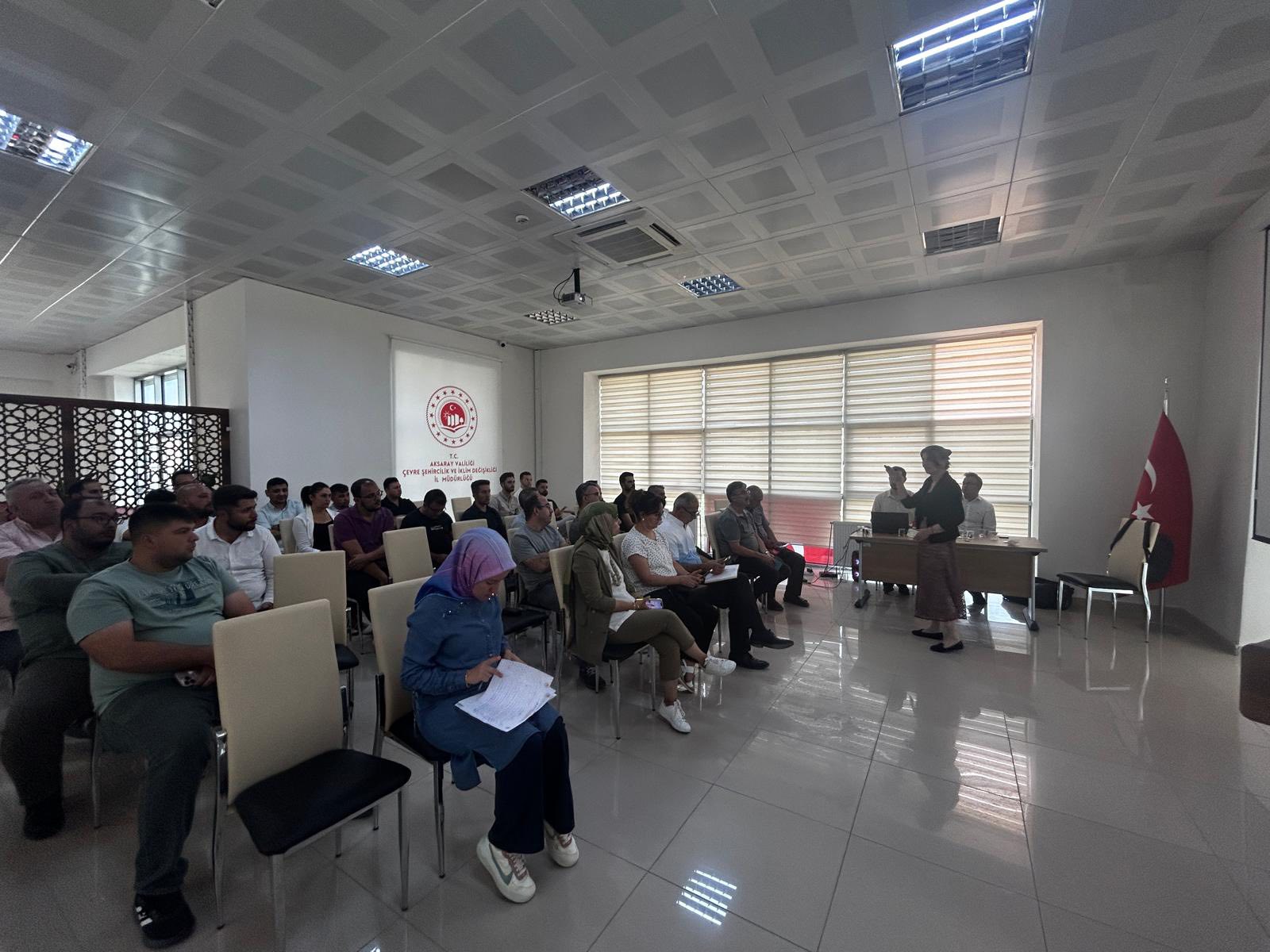 Aksaray Çevre, Şehircilik ve İklim Değişikliği İl Müdürlüğünün ev sahipliğinde