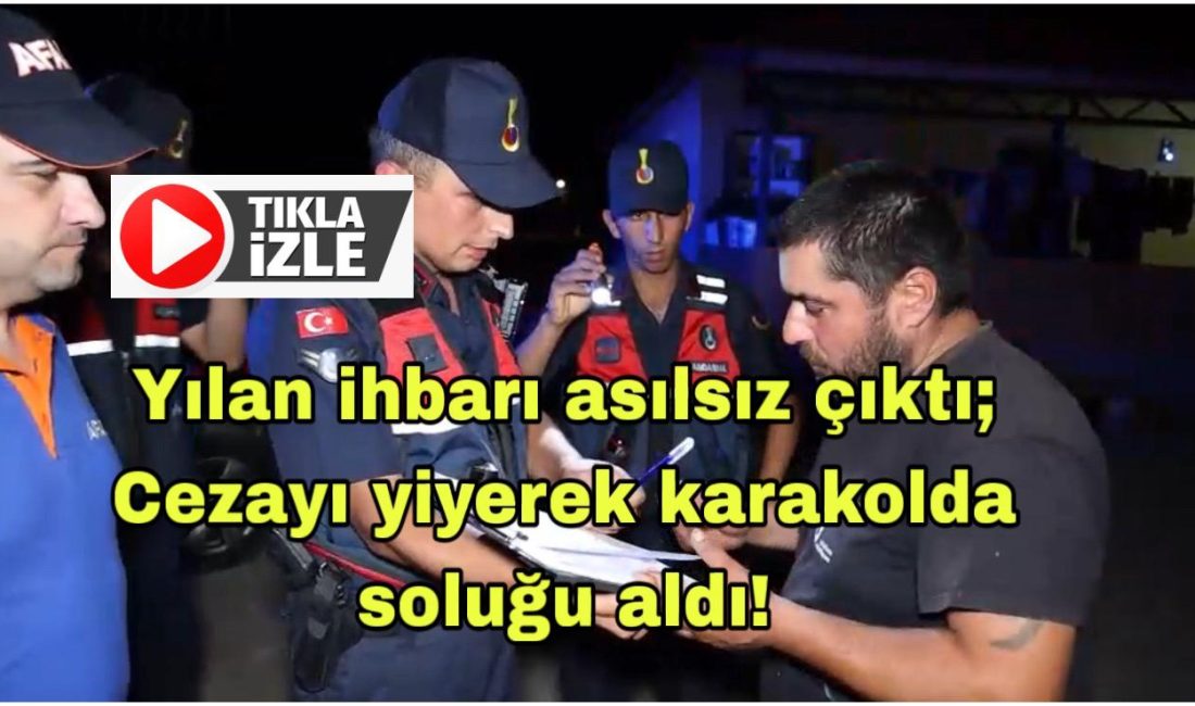 Aksaray’da alkolün etkisiyle defalarca “evde yılan var” diyerek ihbarda bulunan