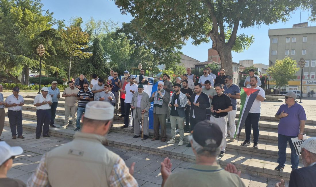 AGD Aksaray Şubesi, Ulu Cami önünde Gazze için toplandı. Ramazan