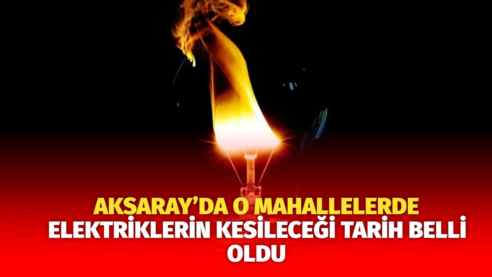 MERAM Elektrik Dağıtım Şirketi tarafından yapılan açıklama kapsamında Aksaray’ın bazı