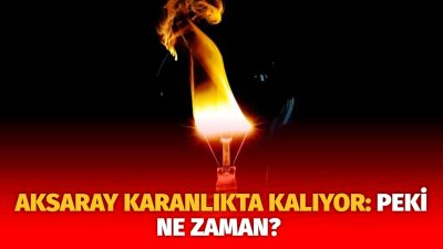 MERAM Elektrik Dağıtım Şirketi tarafından yapılan açıklama kapsamında Aksaray’ın bazı