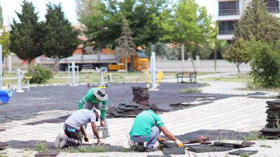 Aksaray Belediyesi, şehir genelinde yürüttüğü çevre düzenleme ve yenileme çalışmaları