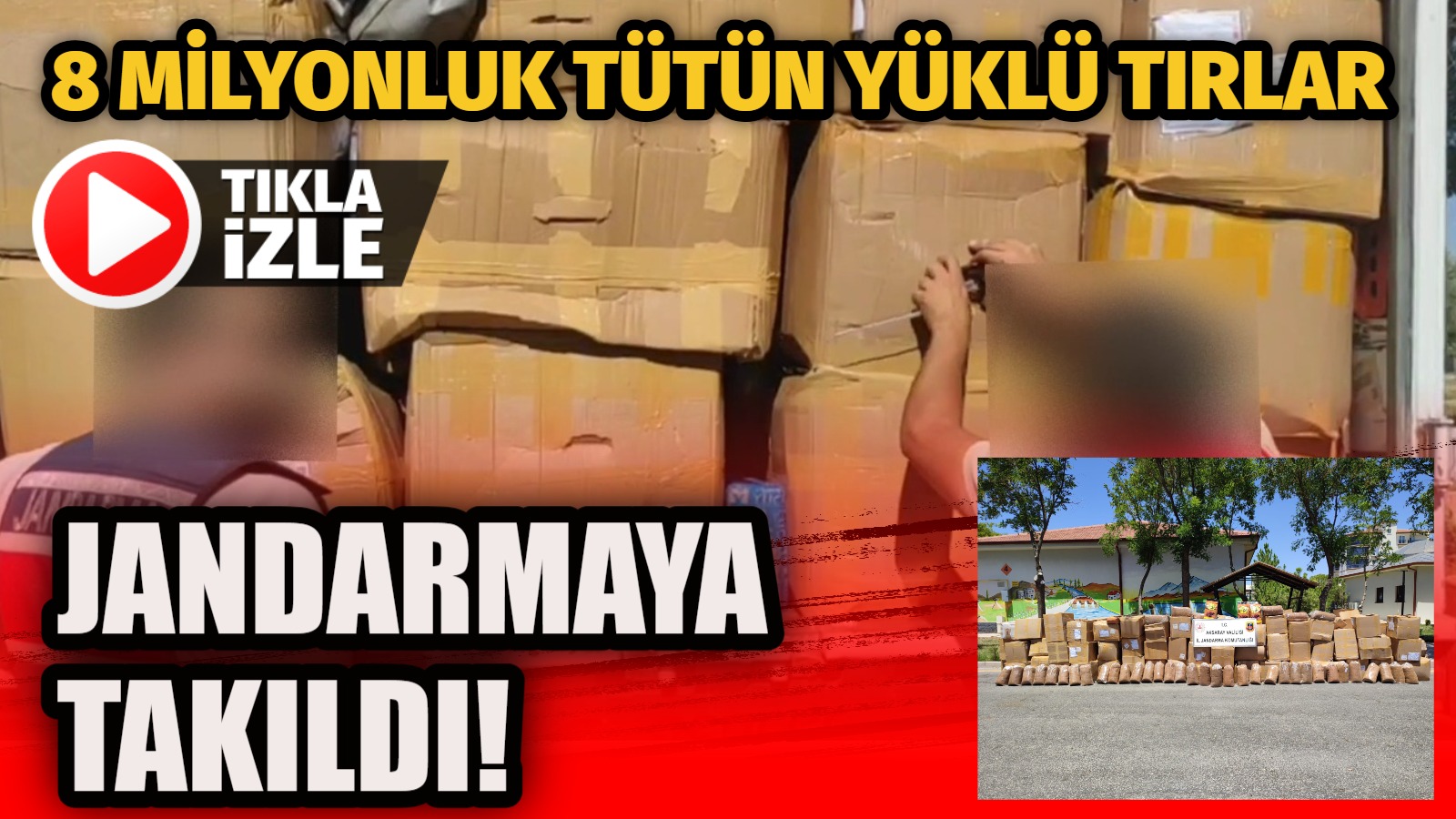 Taşpınar yol kontrolünde durdurulan 4 tırda 9.169 kilo bandrolsüz kıyılmış