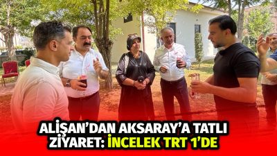 Alişan, TRT 1 programı için geldiği Aksaray’da hem İncelek Tatlısı’nın