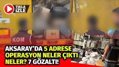 Kaçak içki, sigara, tütün ve elektronik ürünlerin ele geçirildiği operasyon