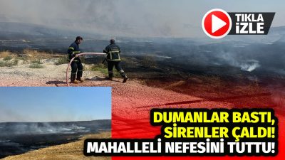 Aksaray’da boş arazide çıkan anız yangını mahalleliyi tedirgin etti. İtfaiye