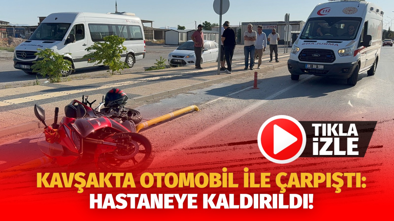 Aksaray’da sabah saatlerinde meydana gelen kazada 17 yaşındaki motosiklet sürücüsü
