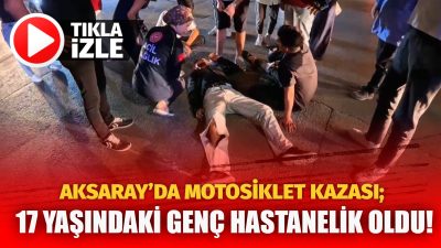 Aksaray’da motosiklet ile otomobilin çarpıştığı kazada bir kişi yaralandı. Yaralı