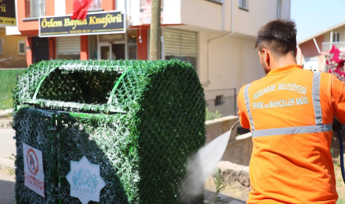 Aksaray Belediyesi, kent genelinde sürdürdüğü temizlik çalışmalarına yeni bir boyut