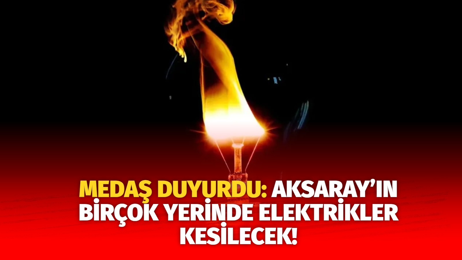 MERAM Elektrik Dağıtım Şirketi tarafından yapılan açıklama kapsamında Aksaray’ın bazı
