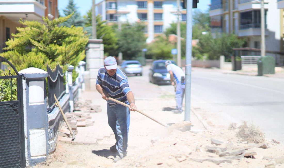 Aksaray Belediyesi, şehir estetiğini ve yaya güvenliğini önceleyen çalışmalarına bir