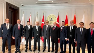 Türk Veteriner Hekimleri Birliği heyeti, Aksaray Veteriner Hekimler Odası Başkanı