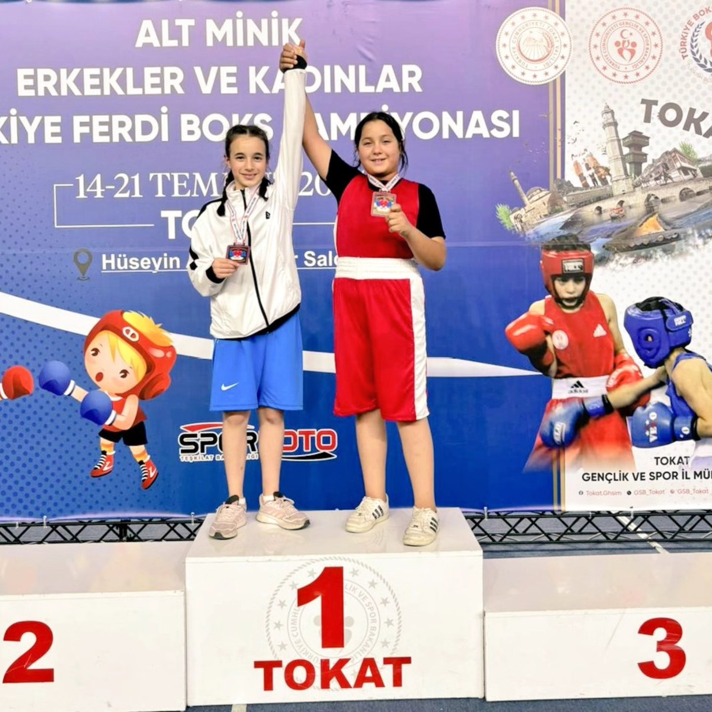 Tokat’ta 14-21 Temmuz 2025 tarihleri arasında gerçekleştirilen Alt Minik Kadınlar