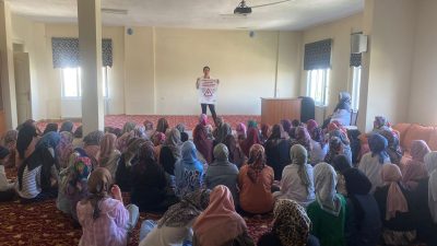 Sultanhanı Kaymakamlığı koordinesinde gerçekleştirilen farkındalık çalışmaları kapsamında, İlçe Devlet Hastanesi’nde