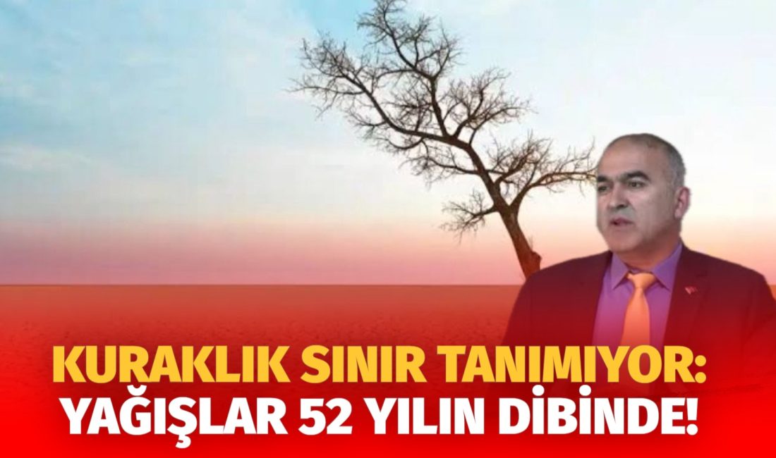 Tarım İl Müdürü Nejdet Demir, kuraklığın hem şiddetinin hem sıklığının