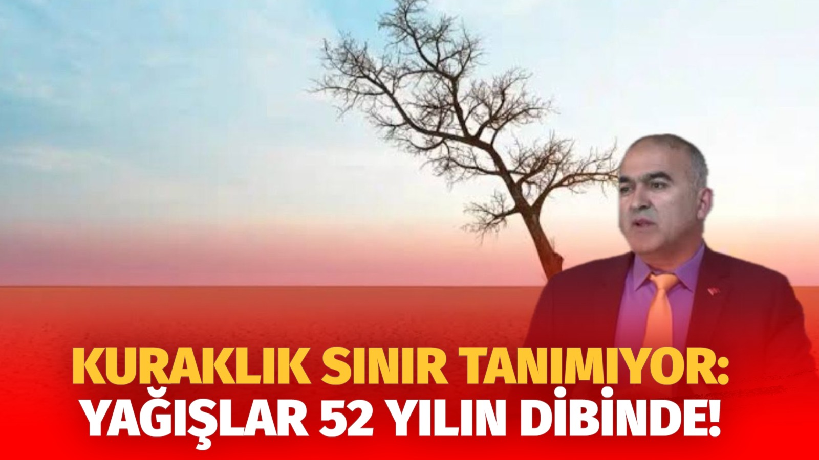 Tarım İl Müdürü Nejdet Demir, kuraklığın hem şiddetinin hem sıklığının
