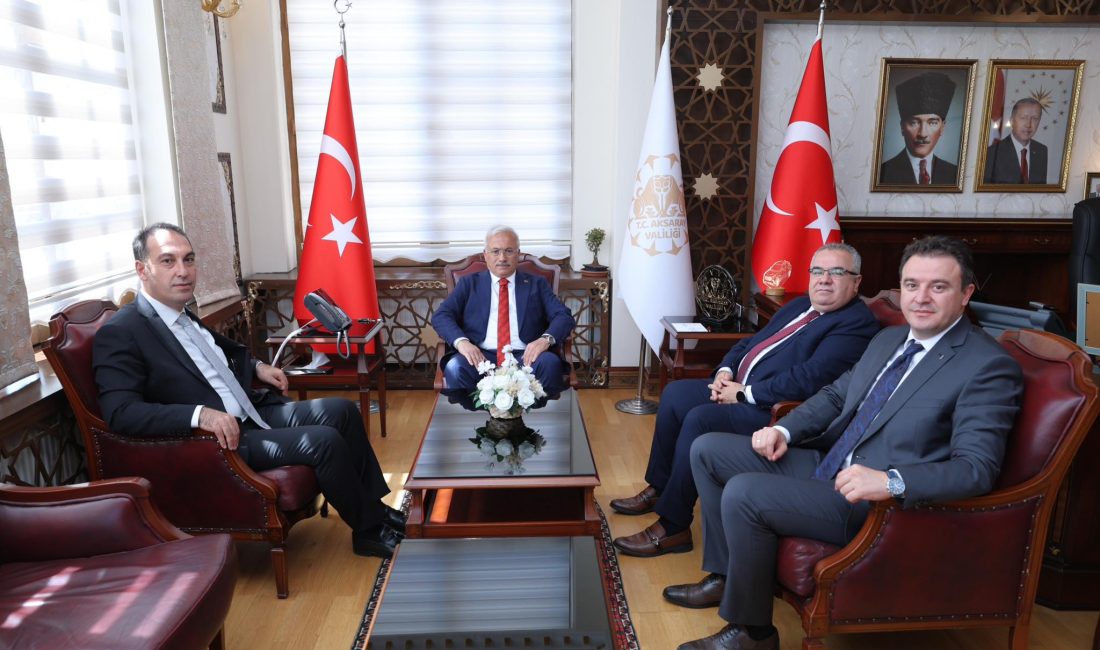Aksaray Valisi Mehmet Ali Kumbuzoğlu, Ziraat Bankası Bölge Başkanı Mehmet