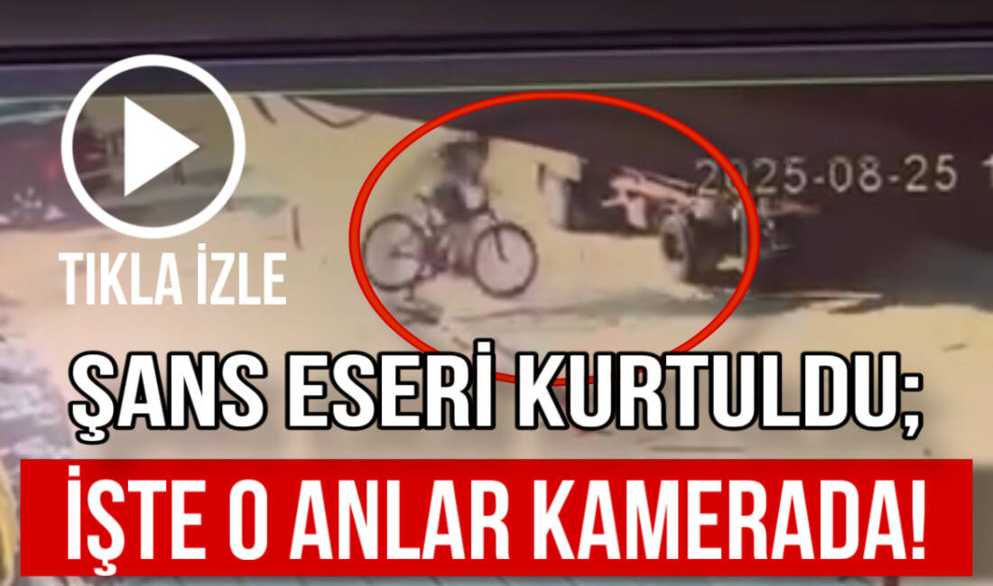 Kalealtı Caddesi’nde bisikletiyle merdivenden inen çocuk hızını alamayıp çöp kamyonuna