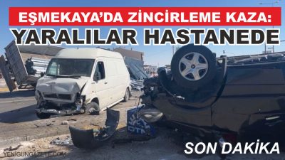Aksaray’ın Eskil ilçesine bağlı Eşmekaya kasabasında Aksaray- Konya karayolu üzerinde