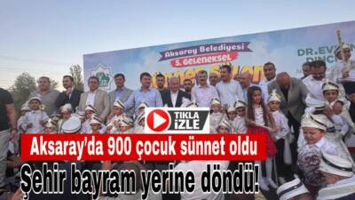 900 çocuk için düzenlenen 5. sünnet şöleni, şehir turu ve