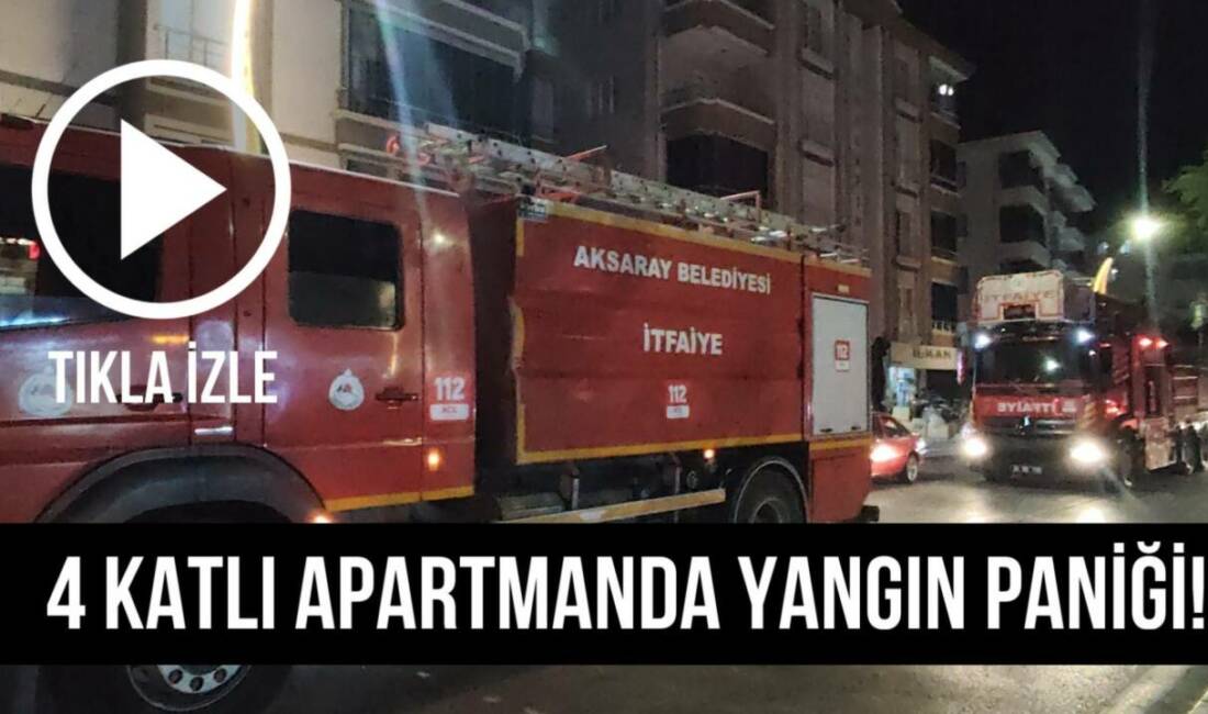 Ereğlikapı Mahallesi’nde 4 katlı binada çıkan yangın apartman sakinlerini