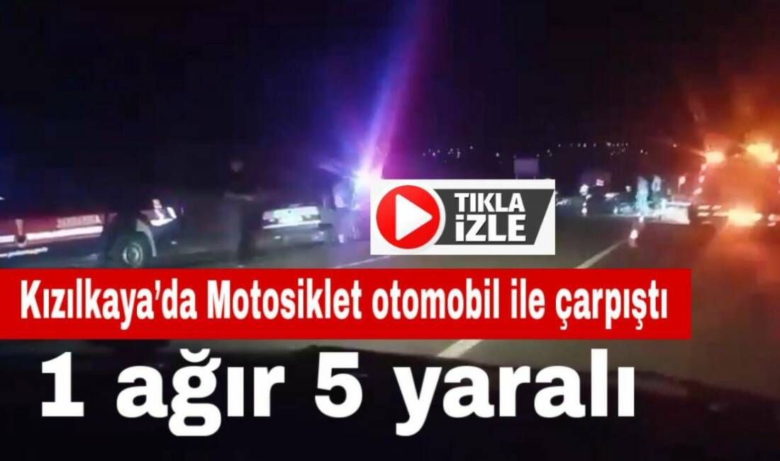 Gülağaç Kızılkaya yolunda motosiklet ile otomobil çarpıştı, motosiklet sürücüsü ağır