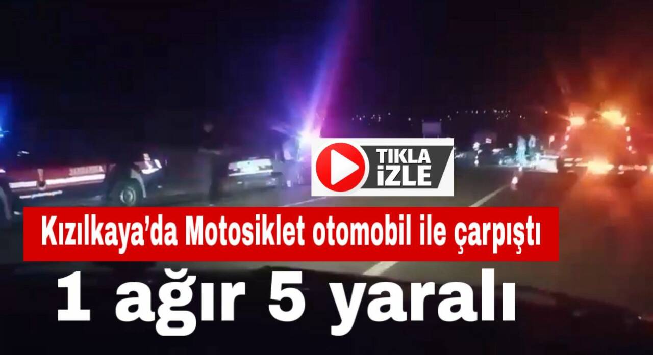 Gülağaç Kızılkaya yolunda motosiklet ile otomobil çarpıştı, motosiklet sürücüsü ağır
