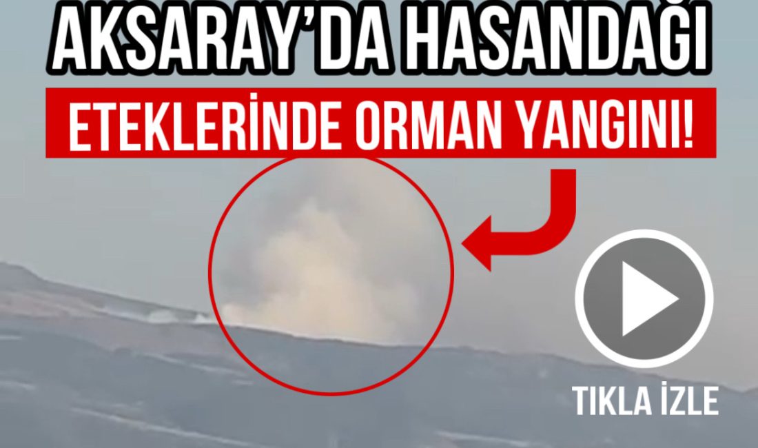 Karacaören ve Dikmen köyleri arasındaki yangında soğutma sürerken, yoğun duman