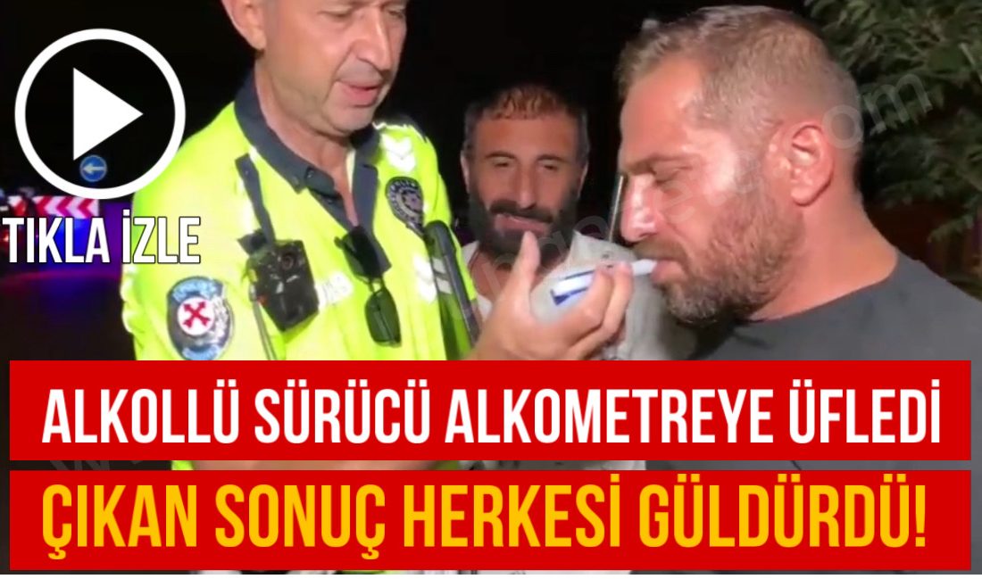 Aksaray’da alkol kontrolüne takılan sürücü 0.50 promil ölçümle cezadan kıl