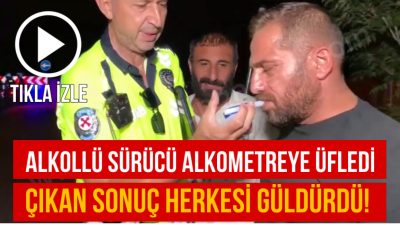 Aksaray’da alkol kontrolüne takılan sürücü 0.50 promil ölçümle cezadan kıl