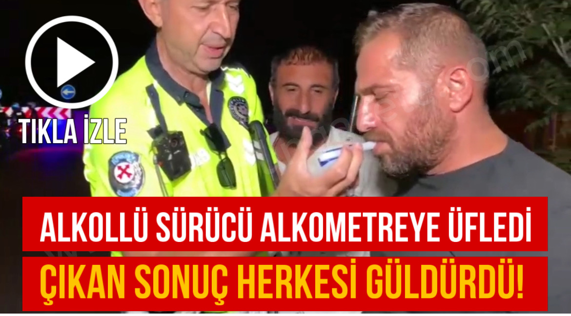 Aksaray’da alkol kontrolüne takılan sürücü 0.50 promil ölçümle cezadan kıl