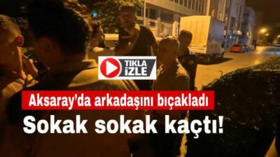 Arkadaşını bıçaklayan şahıs, bekçilerin kovalamacasıyla yakalandı. “Denetimli insanım” diye yalvardı,