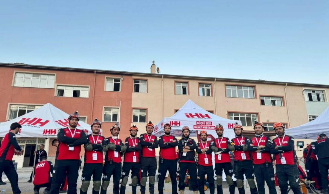 Aksaray İHH Arama Kurtarma ekibi İHH İnsani Yardım Vakfı tarafından