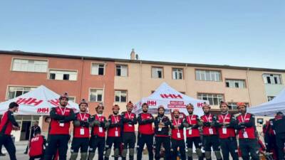 Aksaray İHH Arama Kurtarma ekibi İHH İnsani Yardım Vakfı tarafından