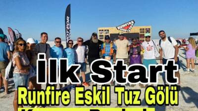 160 km’lik Runfire Eskil Tuz Gölü Koşusu bugün başladı; sporcular