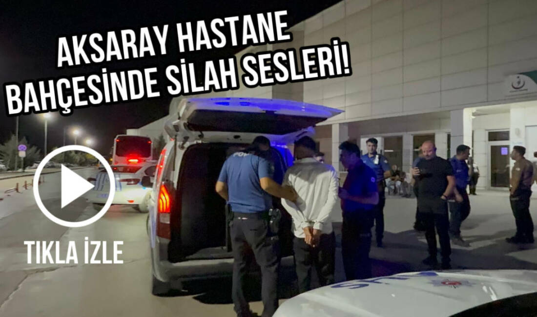 Gece yarısı hastane bahçesinde kurusıkı tabanca ile ateş açan alkollü