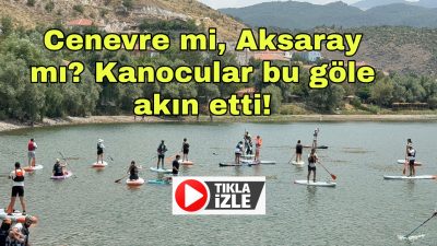 Aksaray Valiliği öncülüğünde düzenlenen etkinlikte, 30 sporcu Helvadere Göleti’nde kano