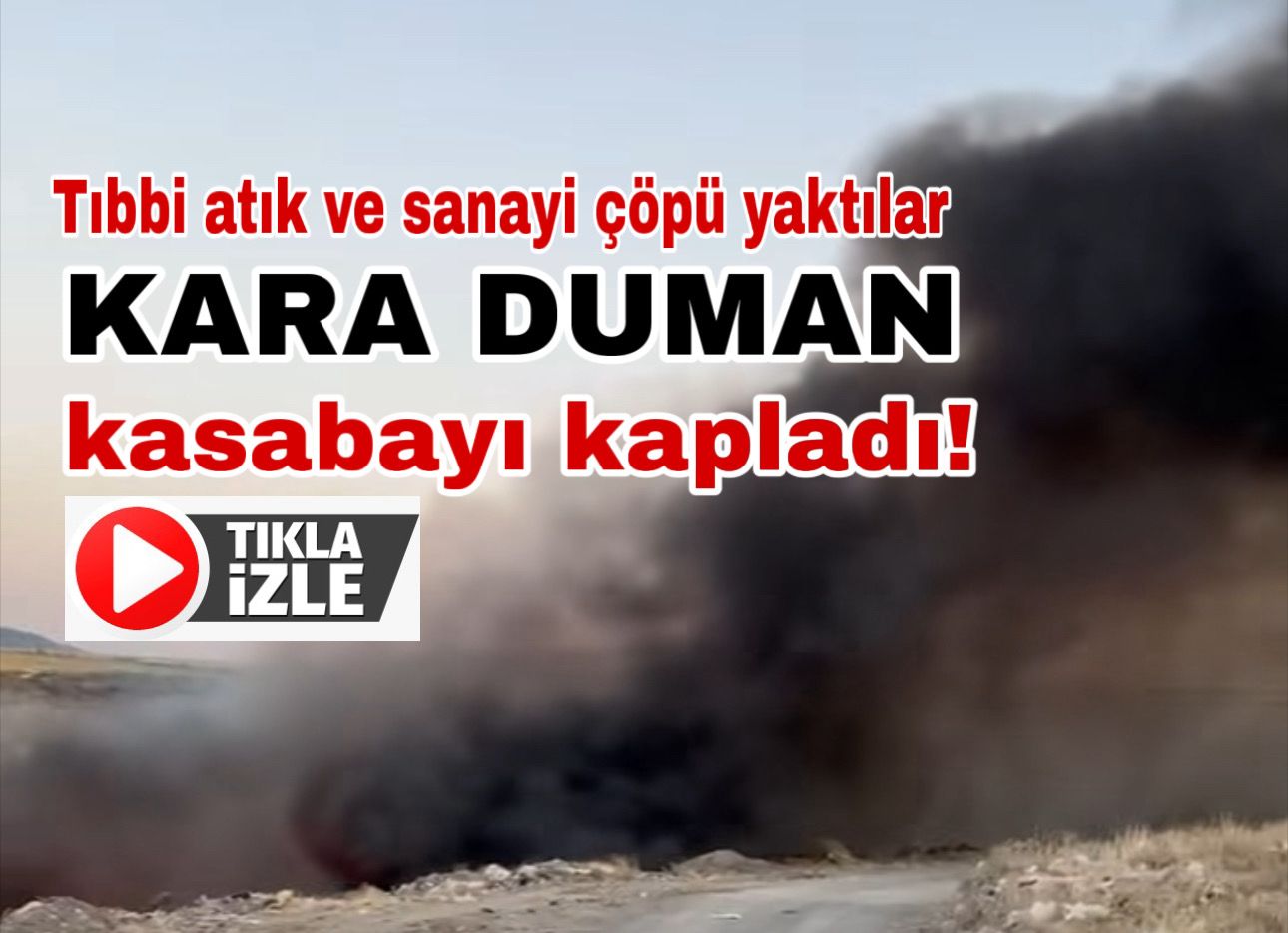Aksaray merkeze bağlı bir beldenin sınırlarında tıbbi atık ve sanayi