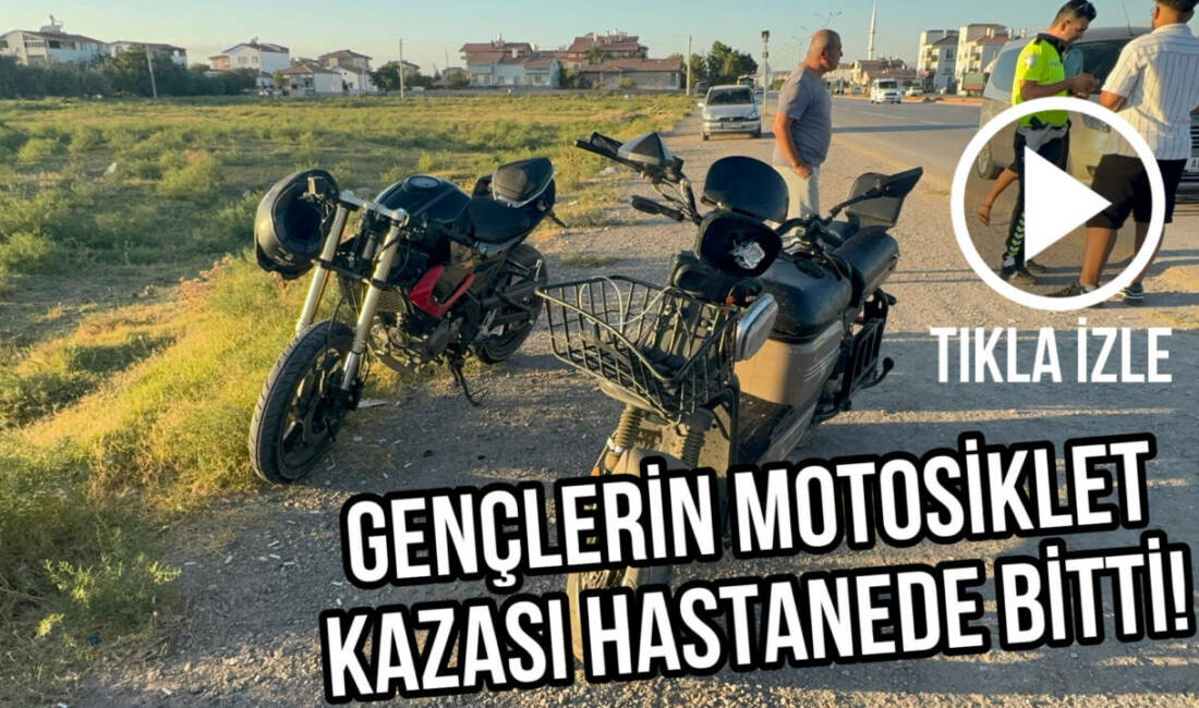 Aksaray’da meydana gelen motosiklet kazasında biri plakasız olmak üzere iki