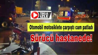 Aksaray-Ankara Karayolu’nda otomobilin çarptığı motosiklet sürücüsü yaralandı. Yaralı hastaneye kaldırılırken